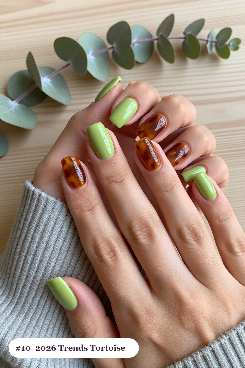 Lime‑Green Medium Squares with Amber Tortoiseshell Accents: How to Make Them Last Longer - halloween nails 2026 trends