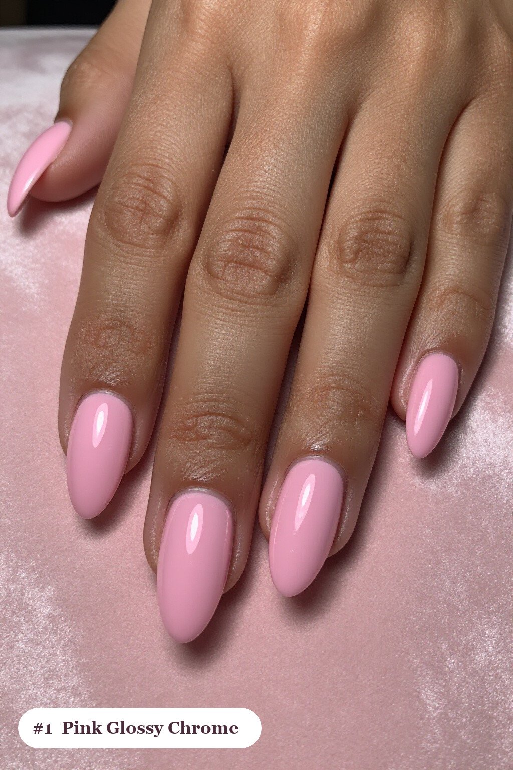Mirror‑Gloss Pink Nails Almond Chrome: Ultra‑Shiny Almond Elegance - pink nails almond chrome