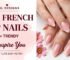 Pink Nails Almond French Tip ideas