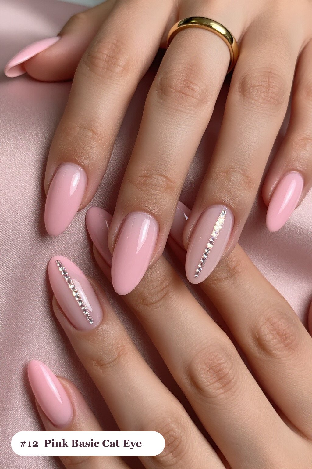 Gemstone‑Shimmer Ballerina Pink Nails: Soft Nude Details - pink nails basic
