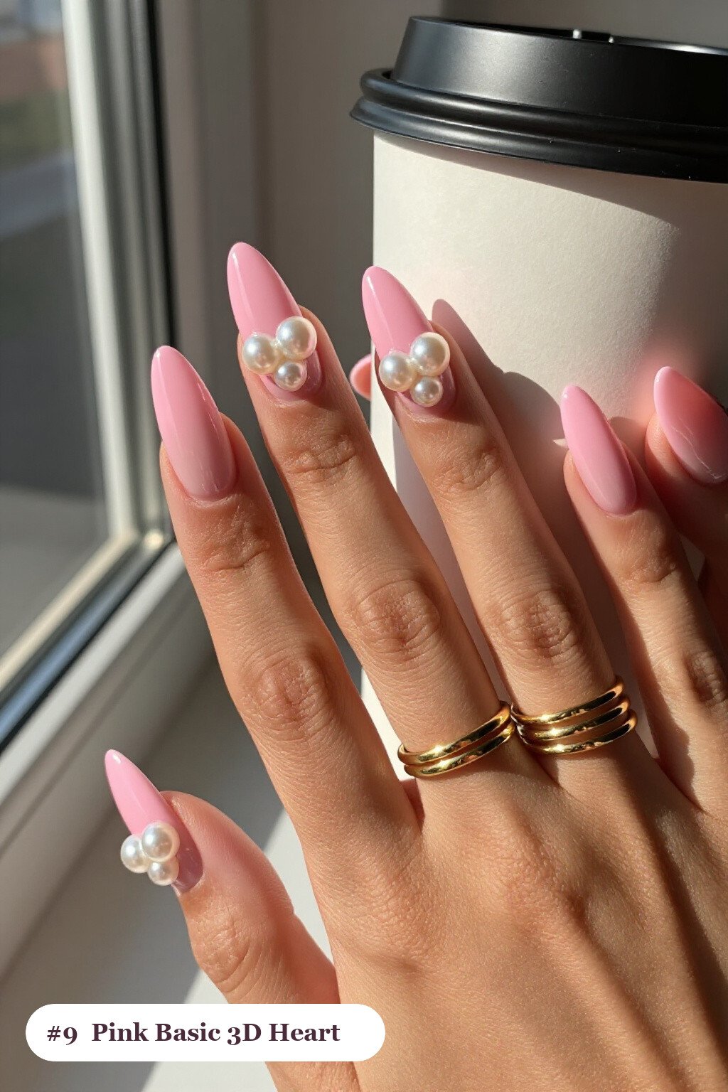 3D Heart Coffin Pink Nails: Best Shades for Every Season - pink nails basic