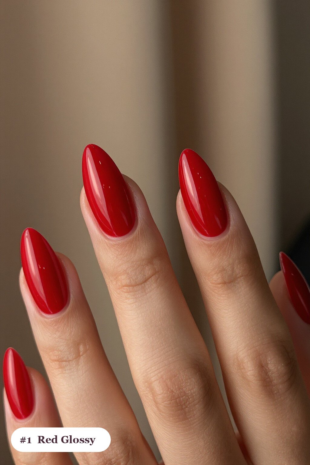 Mirror‑Gloss Stiletto Red Nails Fall Trend That Turns Heads - red nails fall