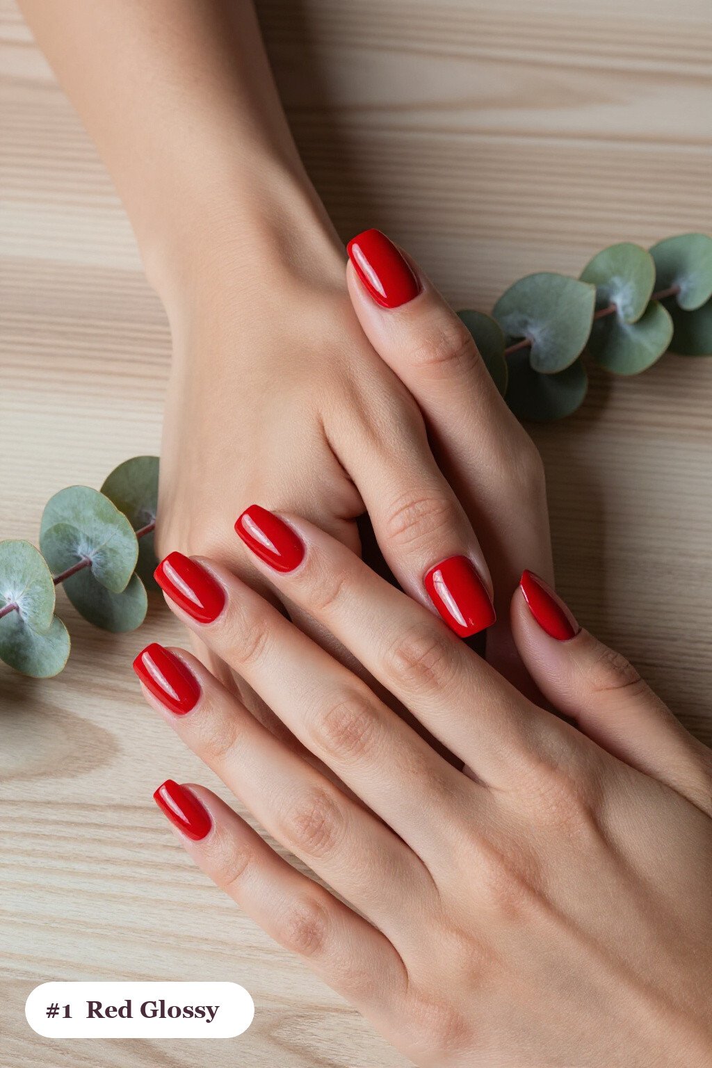 Red Nails Halloween: Mirror‑Glossy Medium Square Perfection - red nails halloween