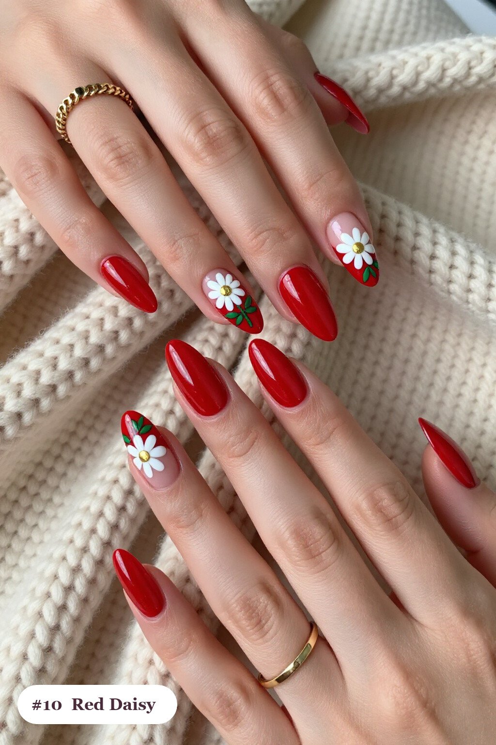 Long Ballerina Red Nails with Hand‑Painted Daisies: Best Shades for Every Season - red nails holiday Long Ballerina Red Nails with Hand‑Painted Daisies: Best Shades for Every Season - red nails holiday