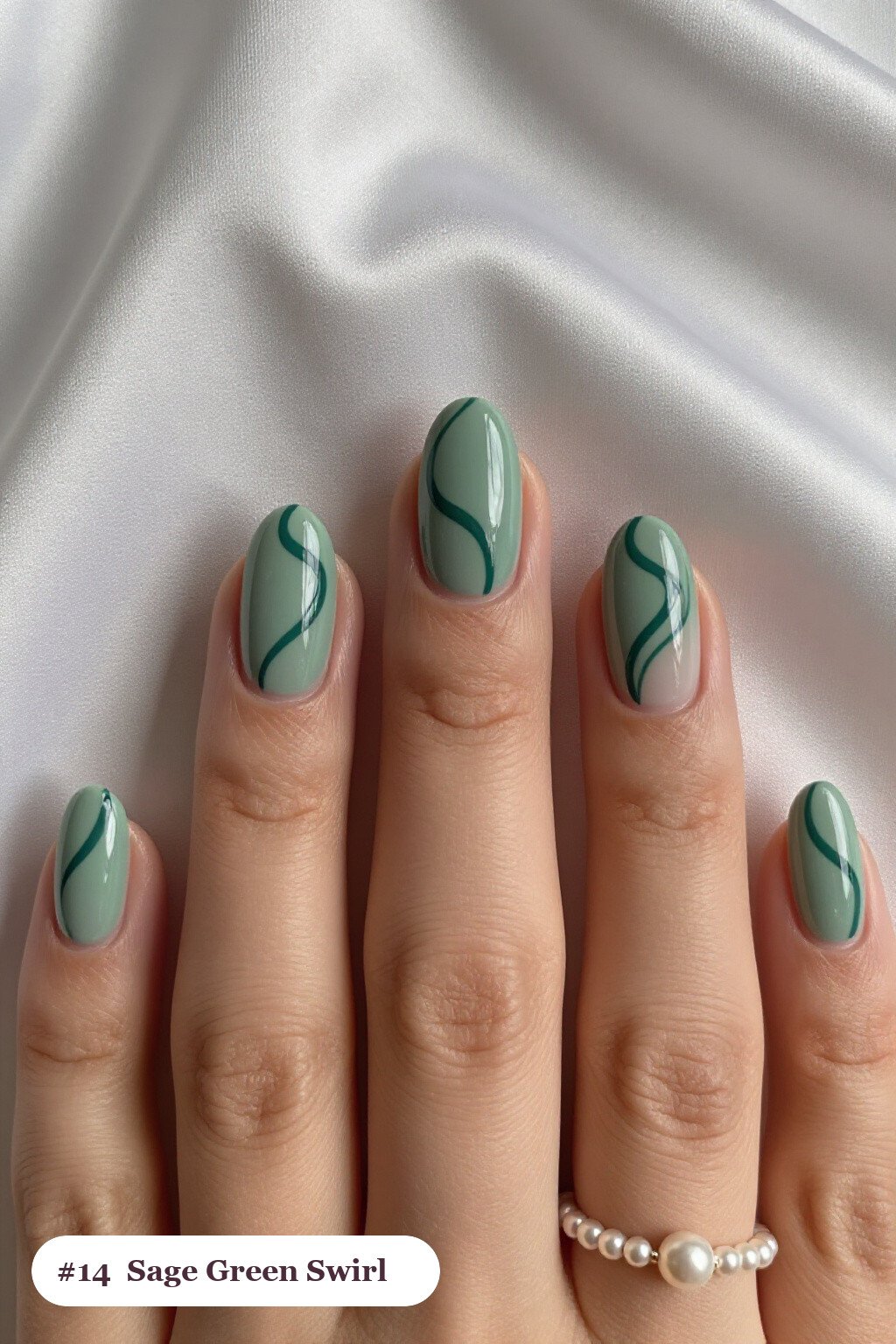 Nude Beige Short Almond Nails with Amber Tortoiseshell Accents: On Short Nails - short almond nails designs