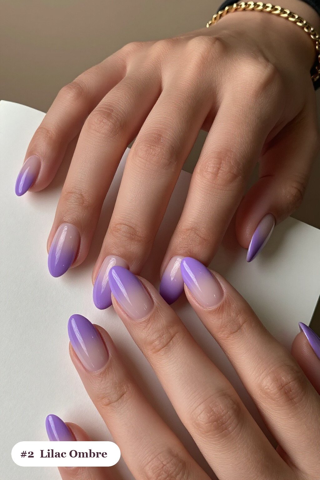 Lilac Two‑Tone Ombre Almond Nails for a Soft Thanksgiving Vibe - short thanksgiving nails Lilac Two‑Tone Ombre Almond Nails for a Soft Thanksgiving Vibe - short thanksgiving nails