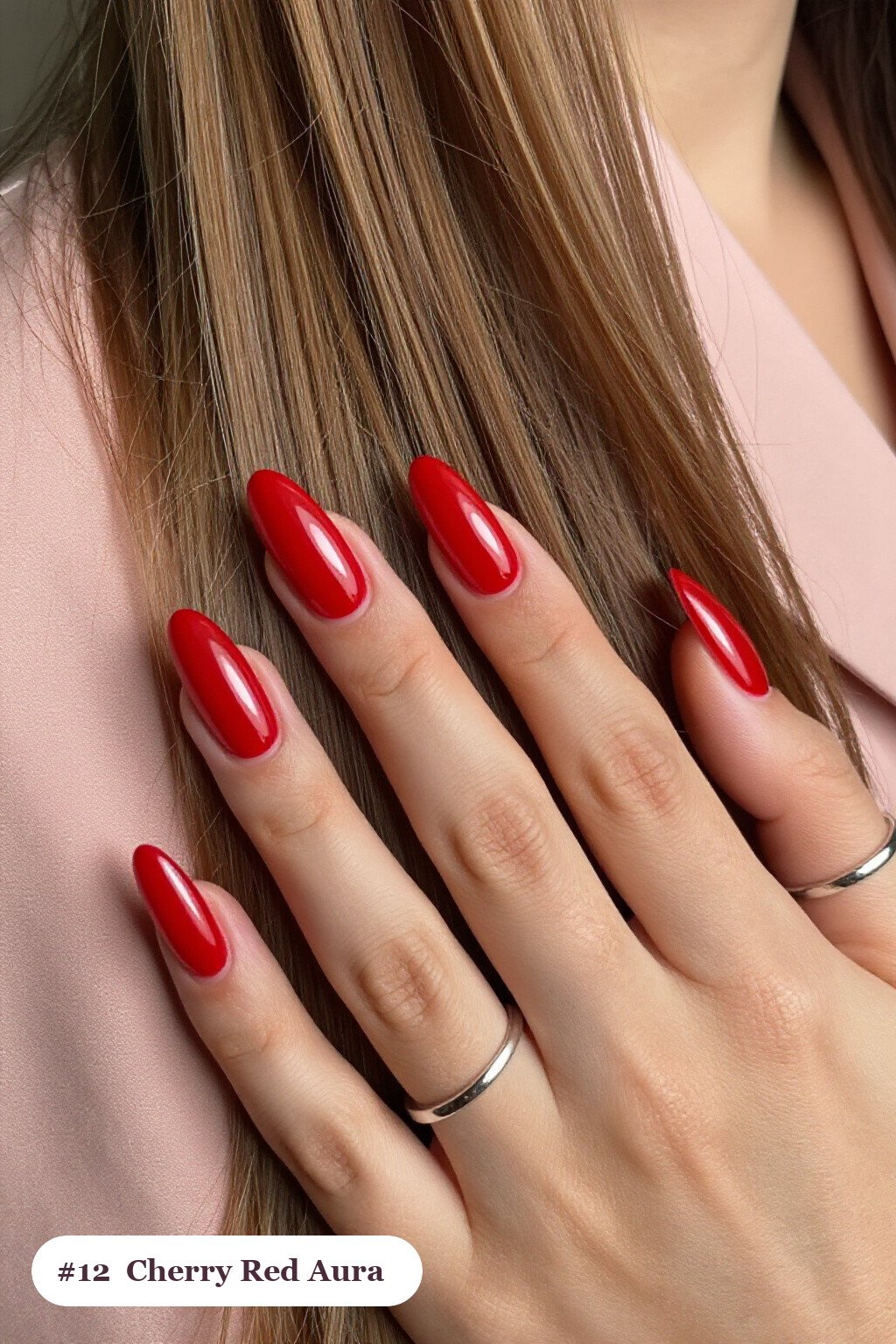 Long ballerina cherry red nails with a glowing airbrushed aura in the centre of each nail, perfect for christmas - simple christmas nails Long ballerina cherry red nails with a glowing airbrushed aura in the centre of each nail, perfect for christmas - simple christmas nails