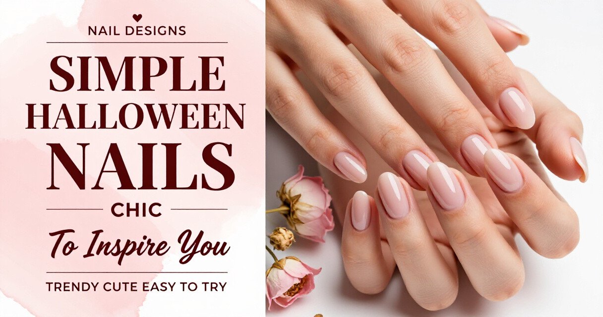 Simple Halloween Nail Designs ideas