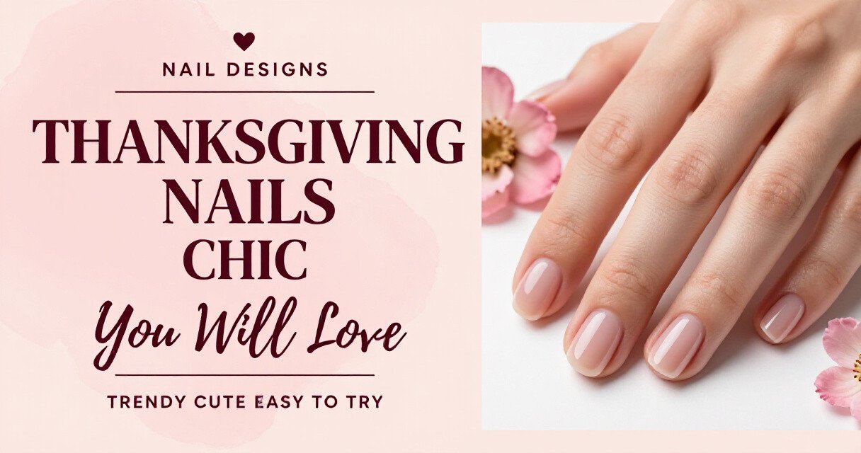 Simple Short Thanksgiving Nail Designs ideas
