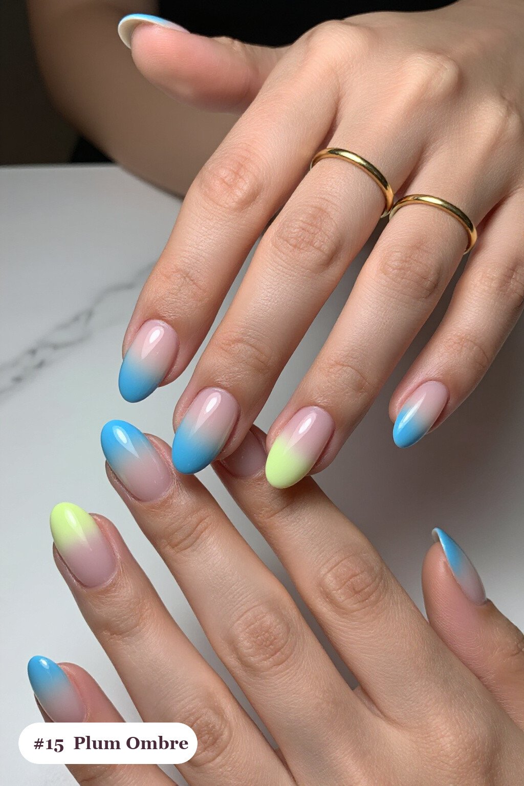 Plum Oval Ombre Melt from Cuticle to Tip - simple winter nails Plum Oval Ombre Melt from Cuticle to Tip - simple winter nails
