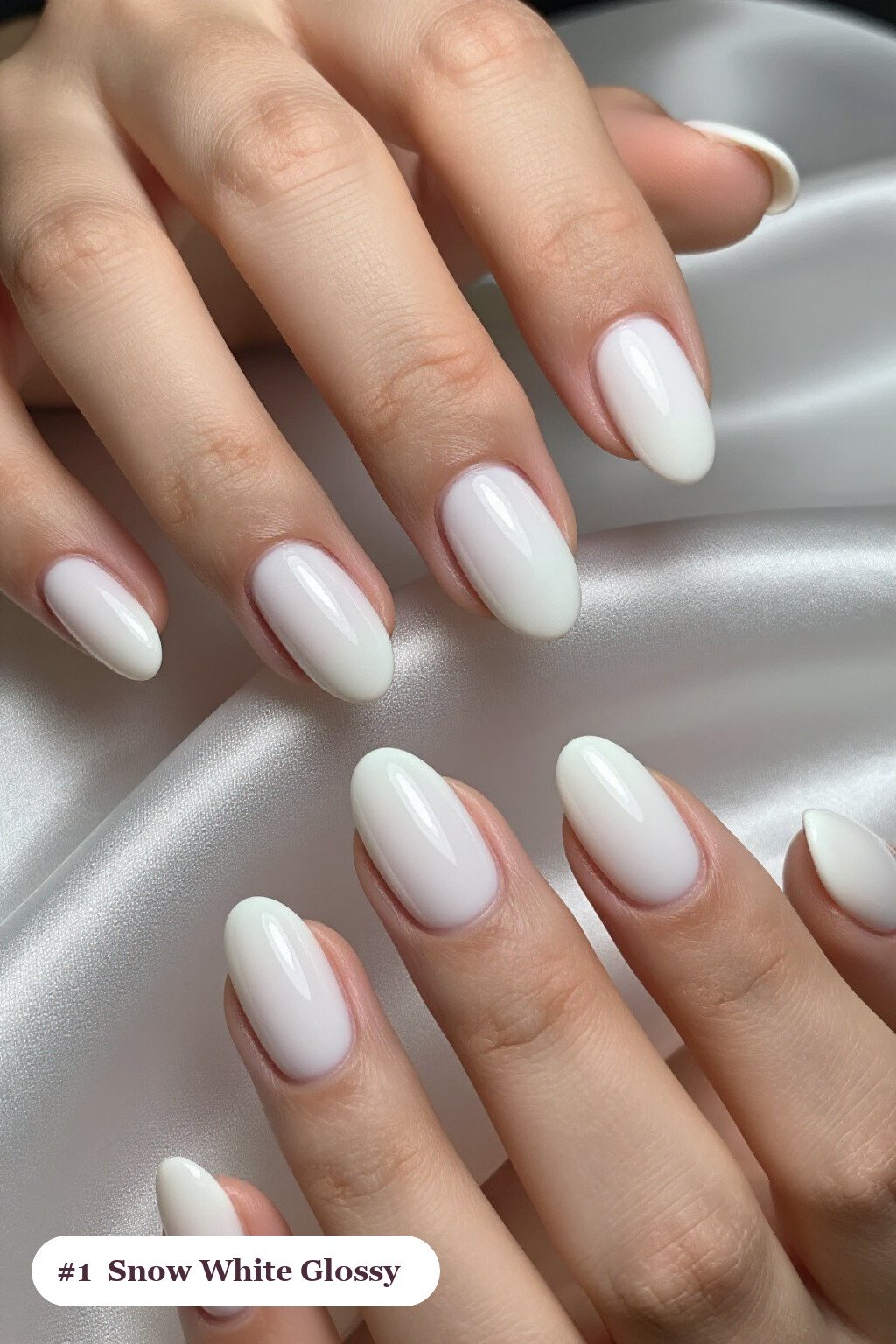 Mirror‑Gloss Snow‑White Almond Nails: The Ultimate Simple Winter Short Nails Look - simple winter short nails Mirror‑Gloss Snow‑White Almond Nails: The Ultimate Simple Winter Short Nails Look - simple winter short nails