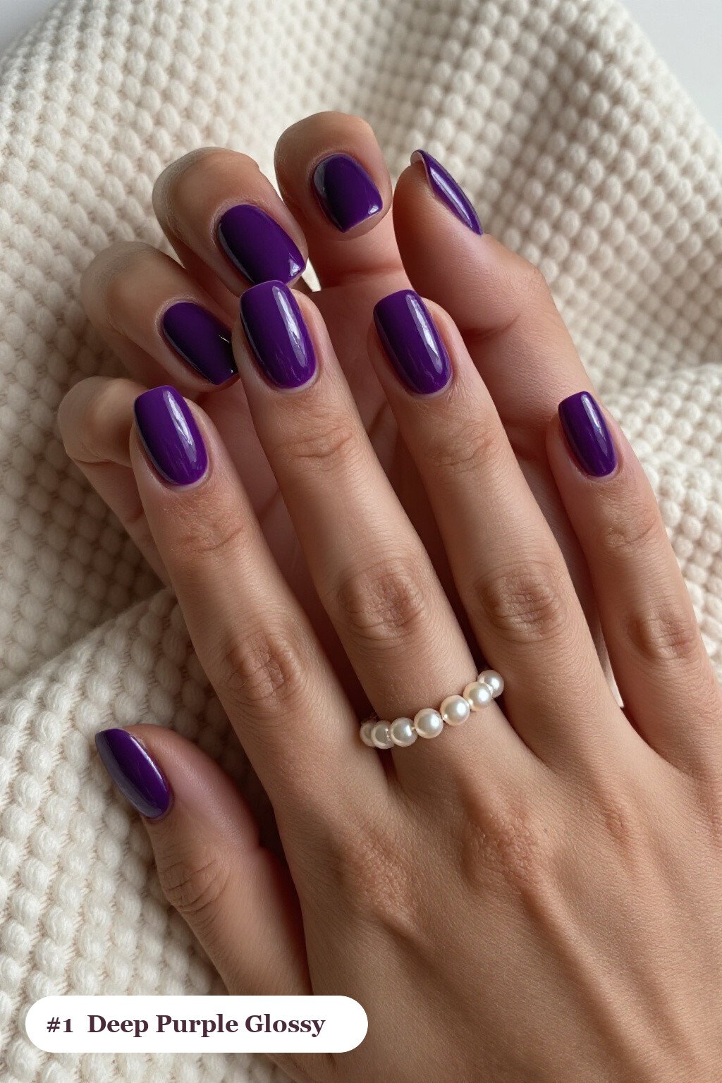Deep Purple Mirror‑Gloss Square Halloween Nails: The Ultimate Showstopper - square halloween nails