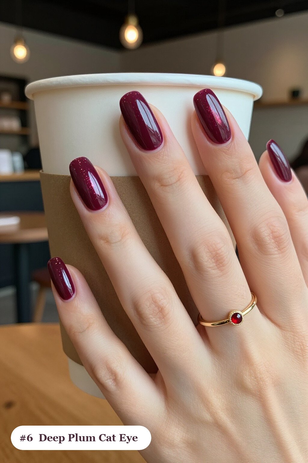 Deep Plum Coffin Nails with Glowing Shimmer Band: Best Shades for Every Season - thanksgiving nail ideas autumn Deep Plum Coffin Nails with Glowing Shimmer Band: Best Shades for Every Season - thanksgiving nail ideas autumn