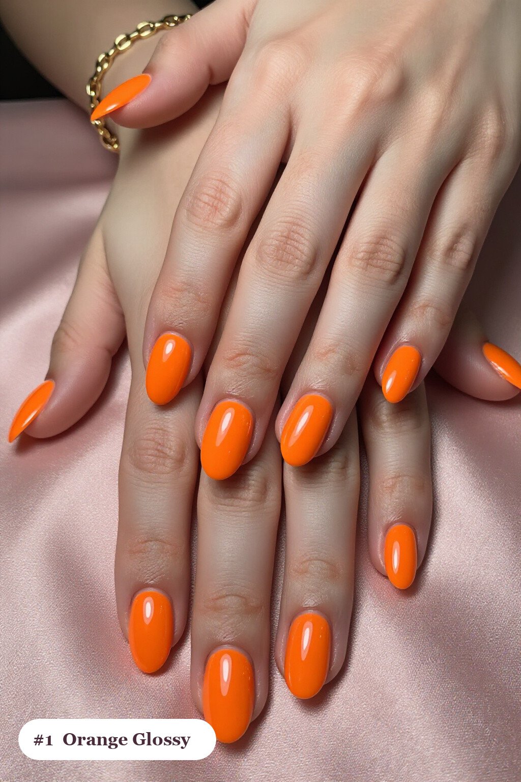 Mirror‑Glossy Medium Oval Orange Nails: The Trendy Halloween Nails Statement Look - trendy halloween nails Mirror‑Glossy Medium Oval Orange Nails: The Trendy Halloween Nails Statement Look - trendy halloween nails