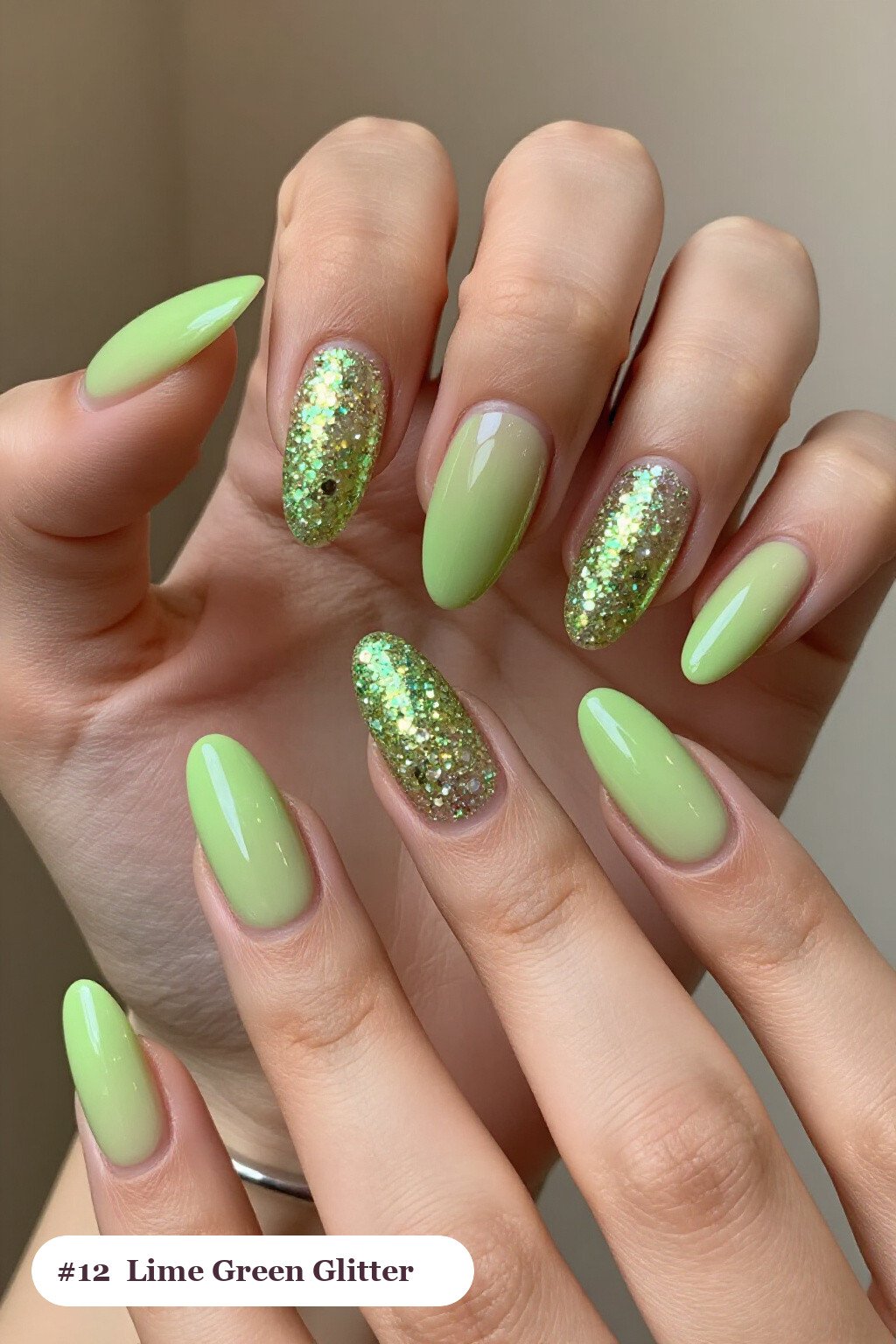 Long Almond Lime Green Glitter Gradient Nails: How to Make It Last Longer - trendy halloween nails Long Almond Lime Green Glitter Gradient Nails: How to Make It Last Longer - trendy halloween nails