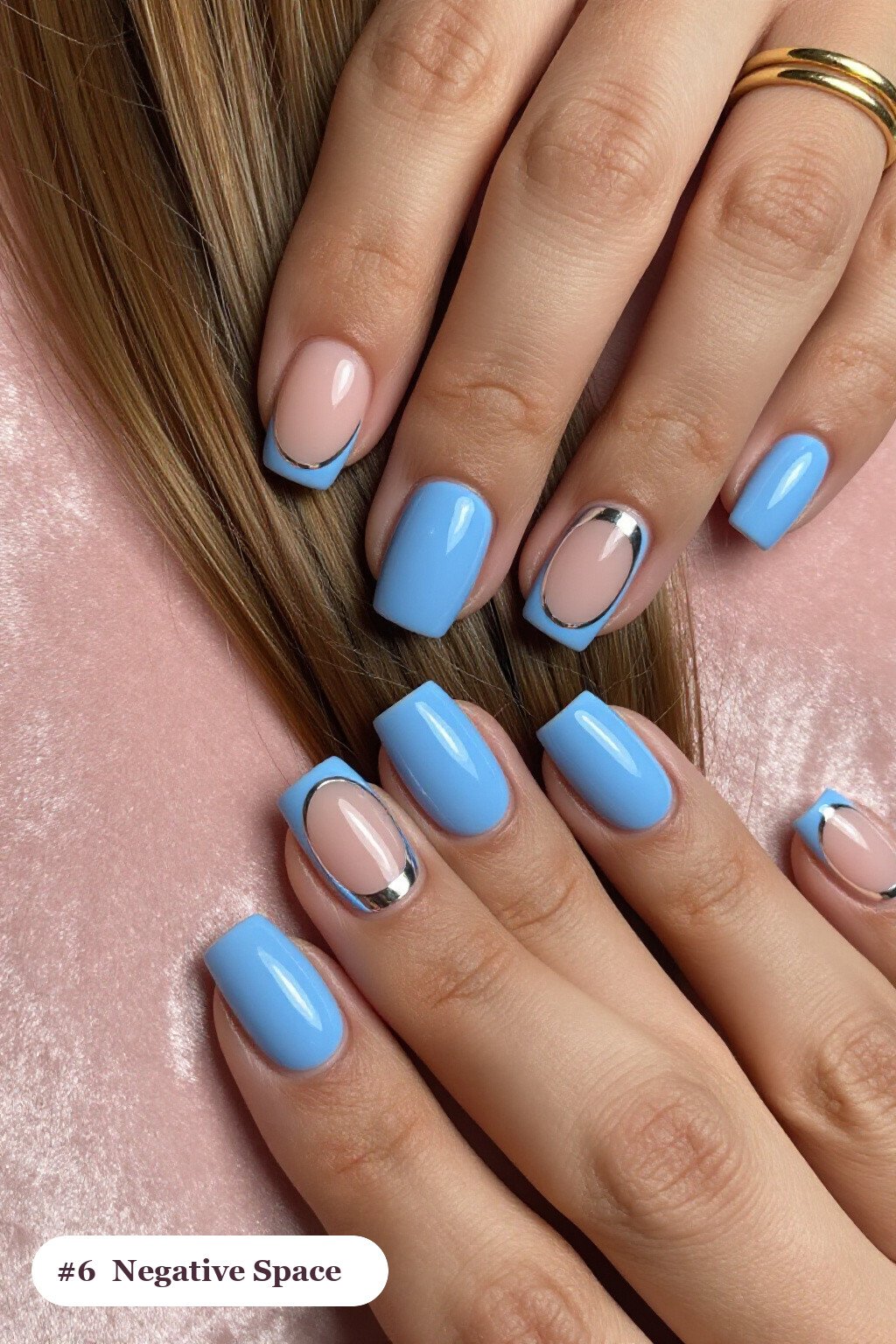 Negative‑Space Square Baby Blue Nails: How to Make Them Last Longer - winter baby blue nails