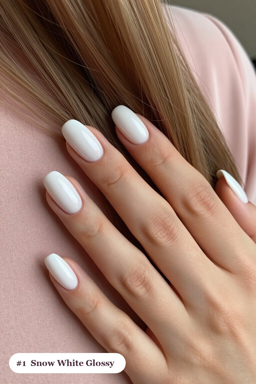 Mirror‑Gloss Snow White Coffin Nails: Winter Nails Must‑Have - winter nails