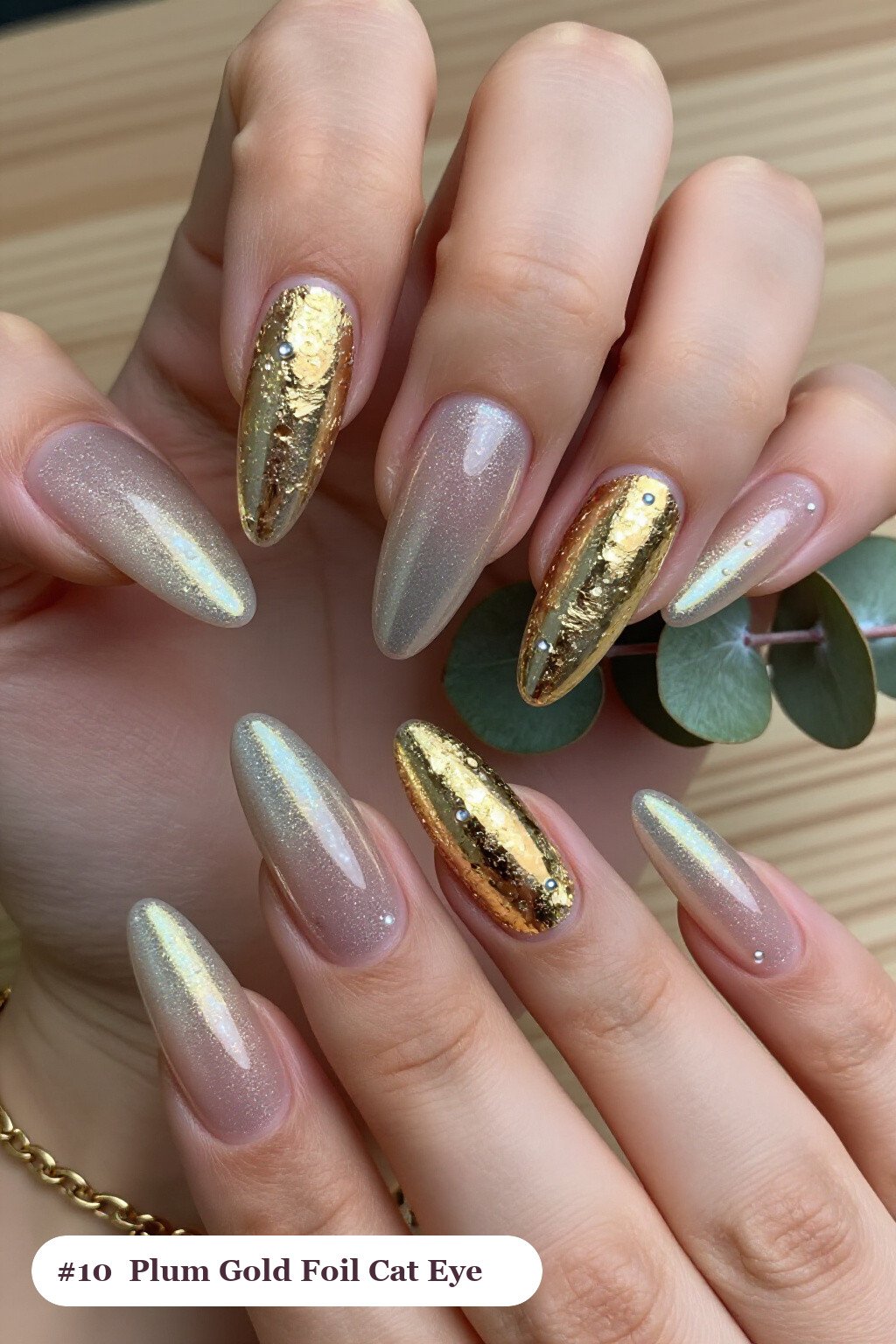 Long Almond Plum Cat Eye Nails: How to Make Them Last Longer - winter nails cat eye