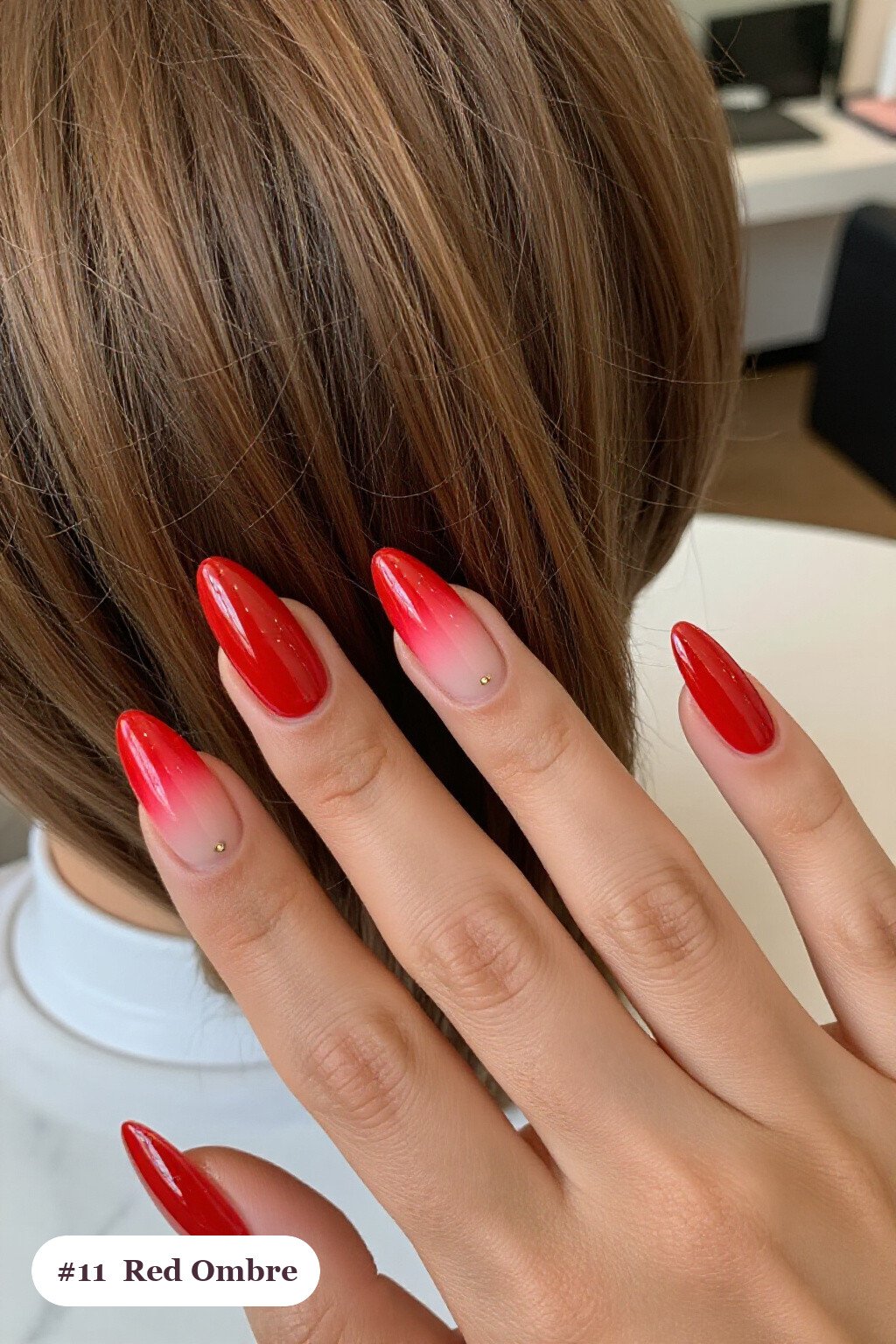 Long Ballerina Red Ombre Nails: How to Make Them Last Longer - winter red nails
